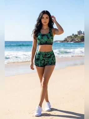 Three Piece Bikini Short Set, XL